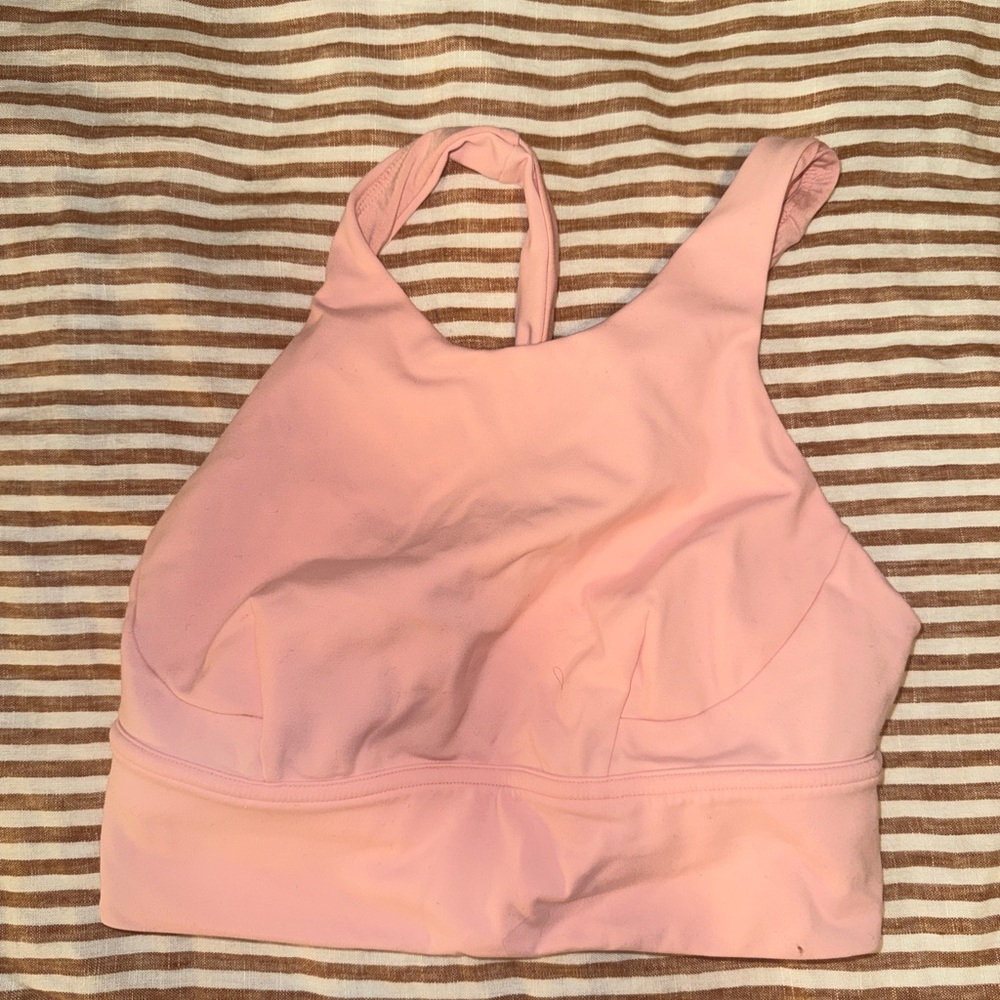 Women's Lululemon High Support Pink Sports Bra
